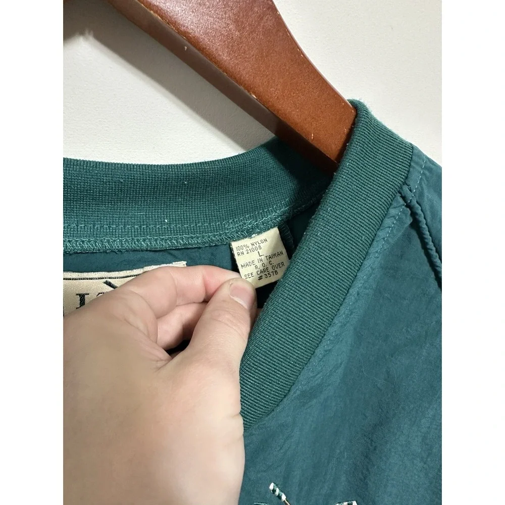 Vintage Lacoste Izod Windbreaker Jacket Men XL Green Lightweight Vintage Golf